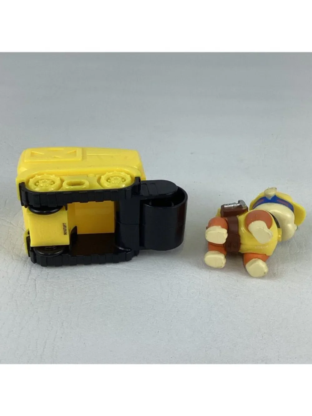 Paw Patrol Super Pups Rubble Action Figure Mini Steam Roller Vehicle Bundle Lot